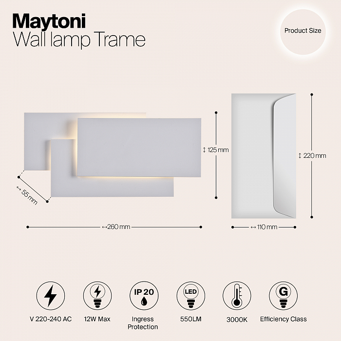 Бра Maytoni C804WL-L12W